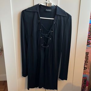 Vintage Gucci Tom Ford 96 Runway collective edition tunic dress with side slits